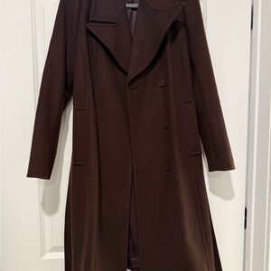 Reiss Plum Wool Archive Coat